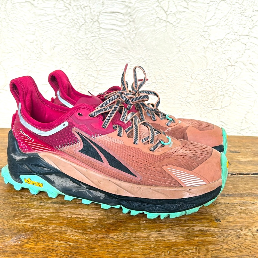 Women's Altra Trail Running Shoes - Pink and Black